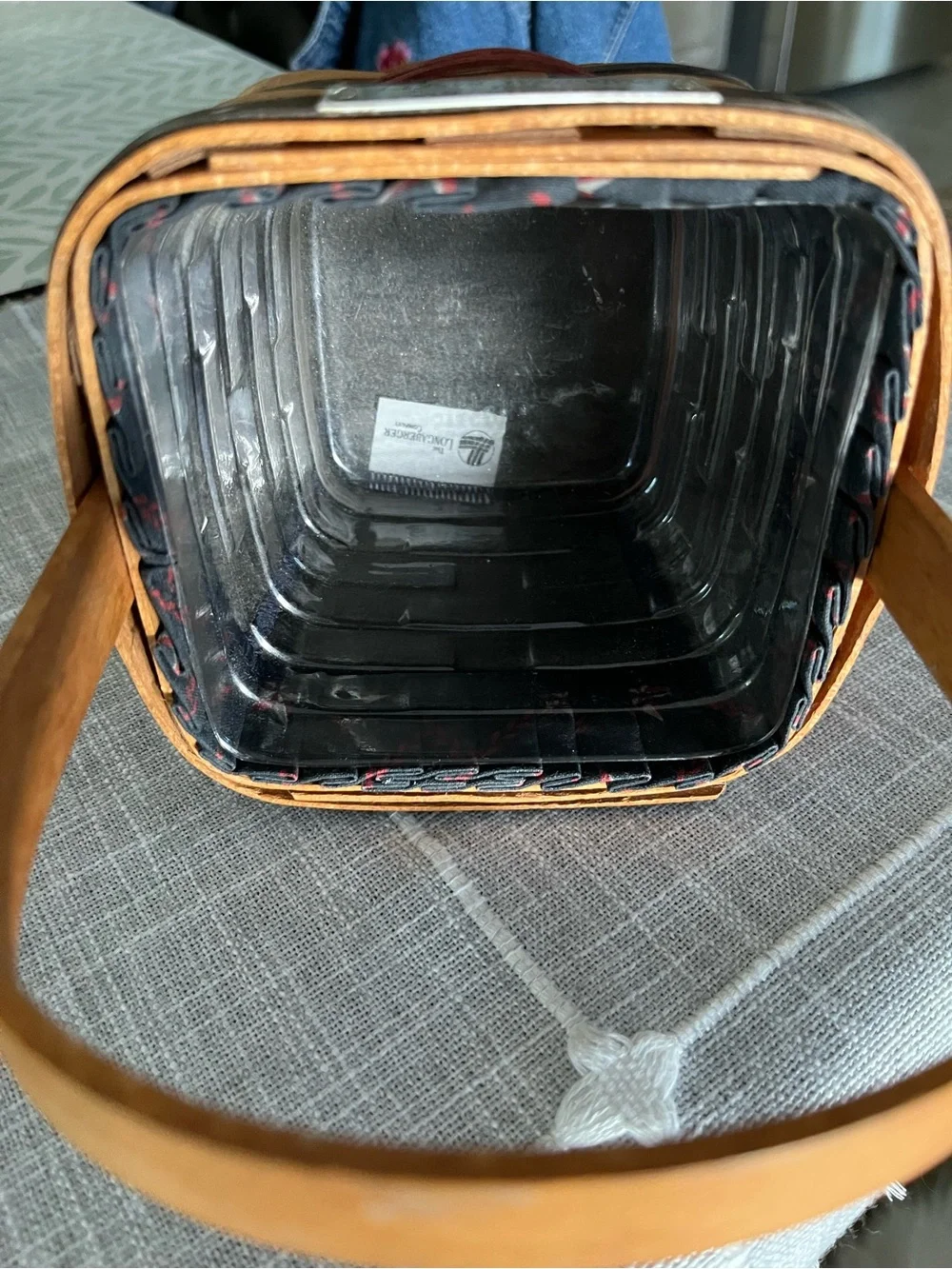 Longaberger 1993 Inaugural Basket Liner Protector Signed USA